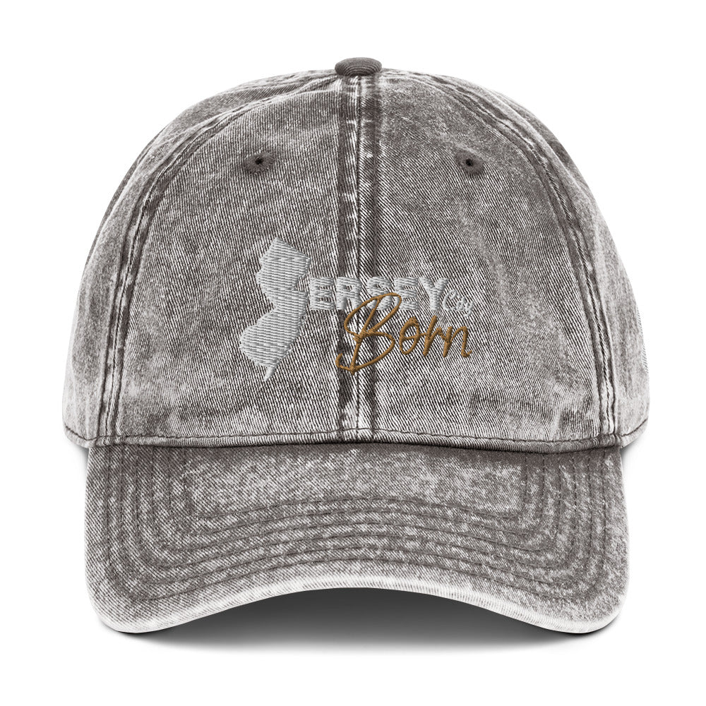 Jersey City Born - Vintage Cotton Twill Cap