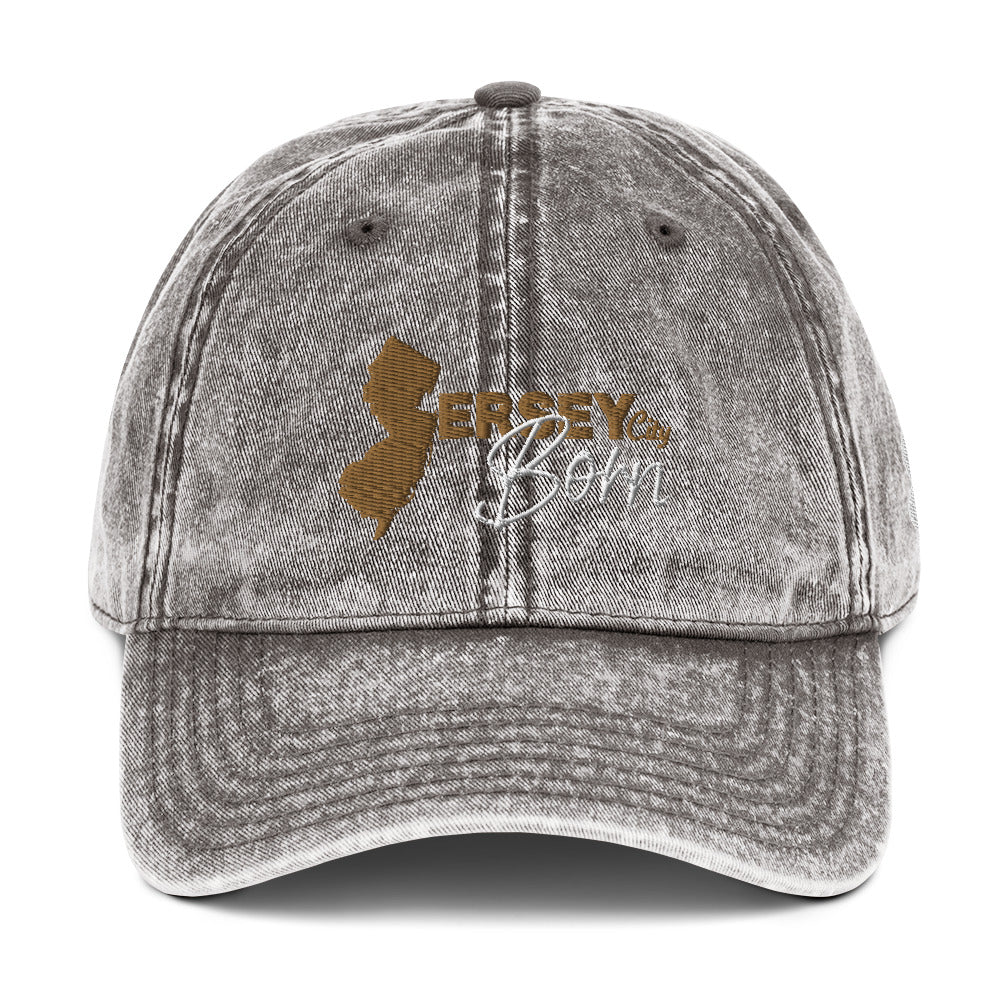 Jersey City Born - Vintage Cotton Twill Cap