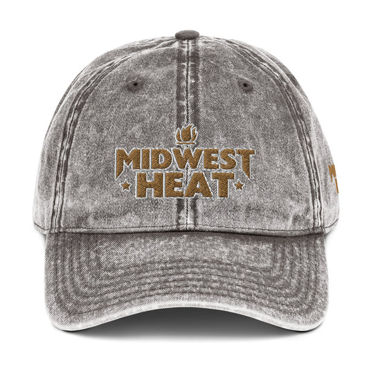 Midwest Heat - Gold Stitch Vintage Cotton Twill Cap