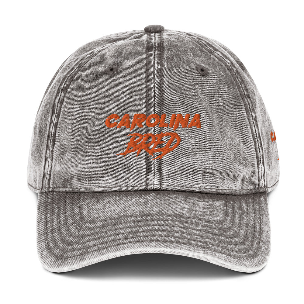 Carolina Bred - Orange Trim Vintage Twill Cap