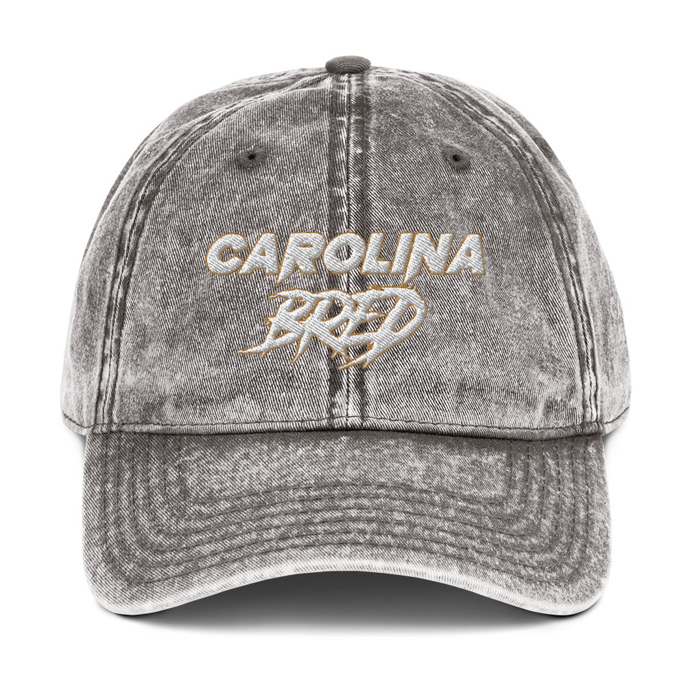 Carolina Bred - White Trim Vintage Twill Cap