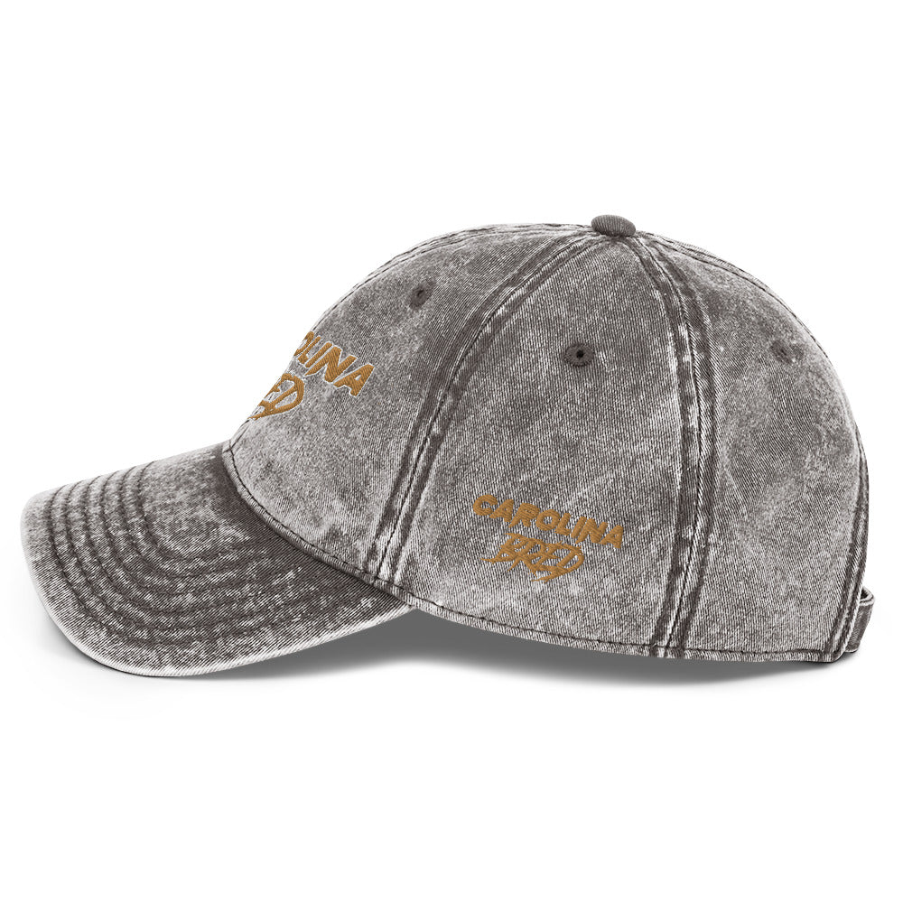 Carolina Bred - Gold Trim Vintage Twill Cap