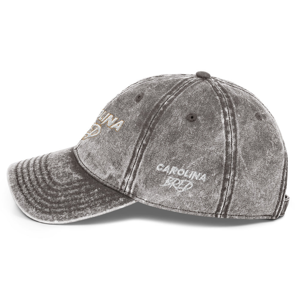 Carolina Bred - White Trim Vintage Twill Cap