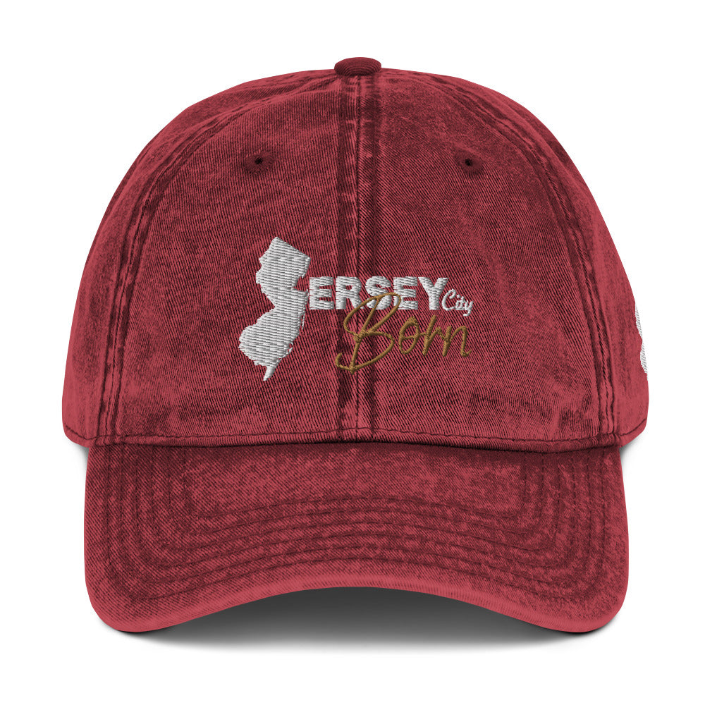 Jersey City Born - Vintage Cotton Twill Cap