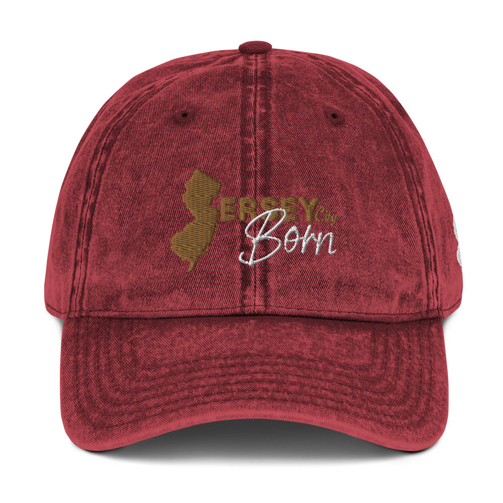 Jersey City Born - Vintage Cotton Twill Cap