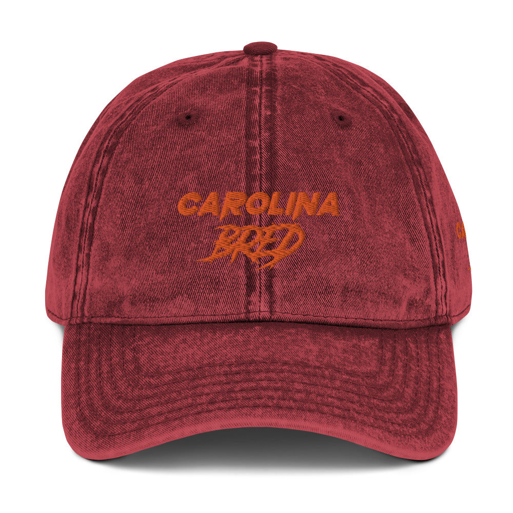 Carolina Bred - Orange Trim Vintage Twill Cap