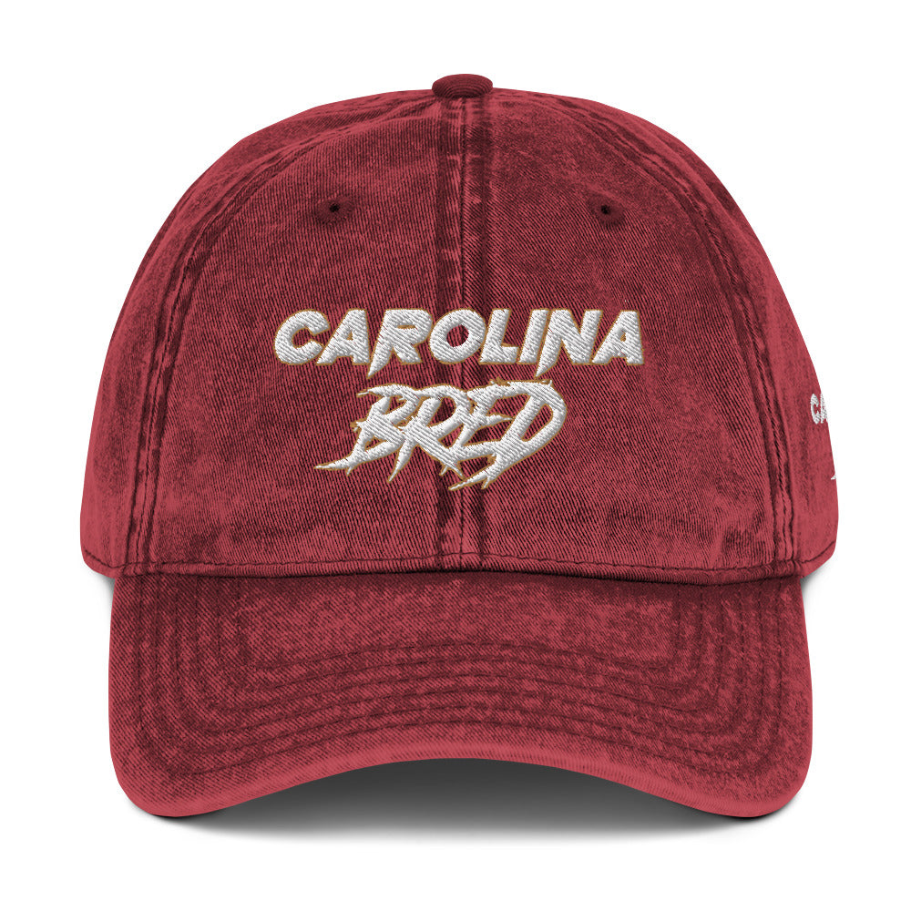 Carolina Bred - White Trim Vintage Twill Cap
