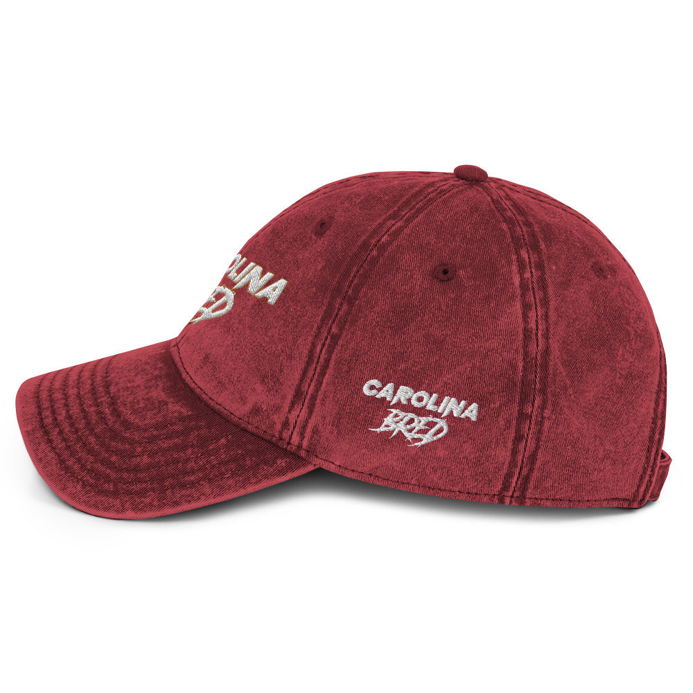 Carolina Bred - White Trim Vintage Twill Cap