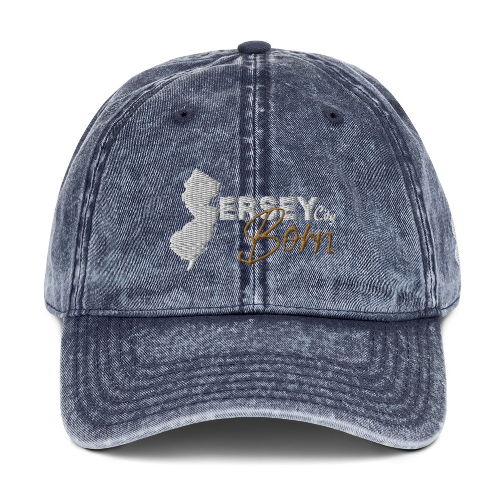 Jersey City Born - Vintage Cotton Twill Cap