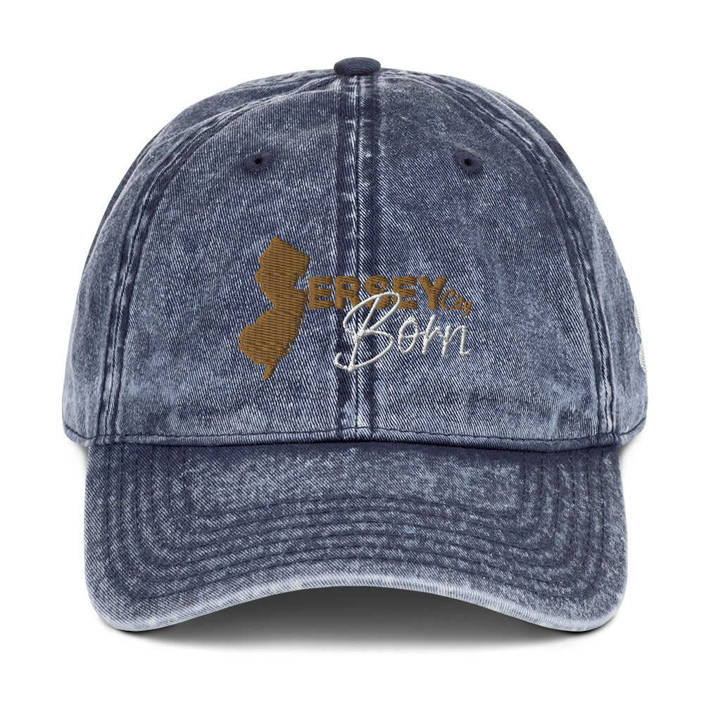 Jersey City Born - Vintage Cotton Twill Cap
