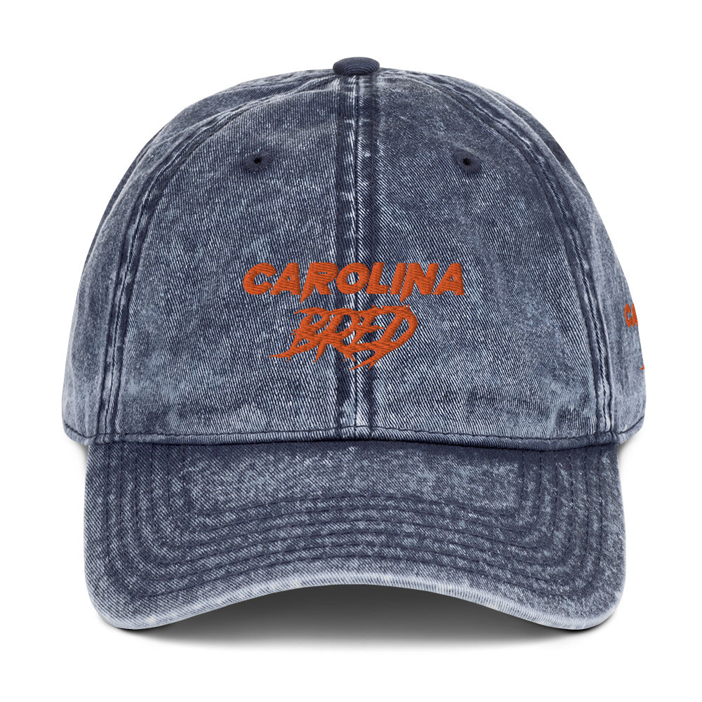 Carolina Bred - Orange Trim Vintage Twill Cap
