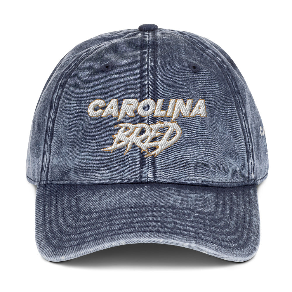 Carolina Bred - White Trim Vintage Twill Cap