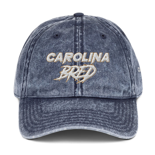 Carolina Bred - White Trim Vintage Twill Cap