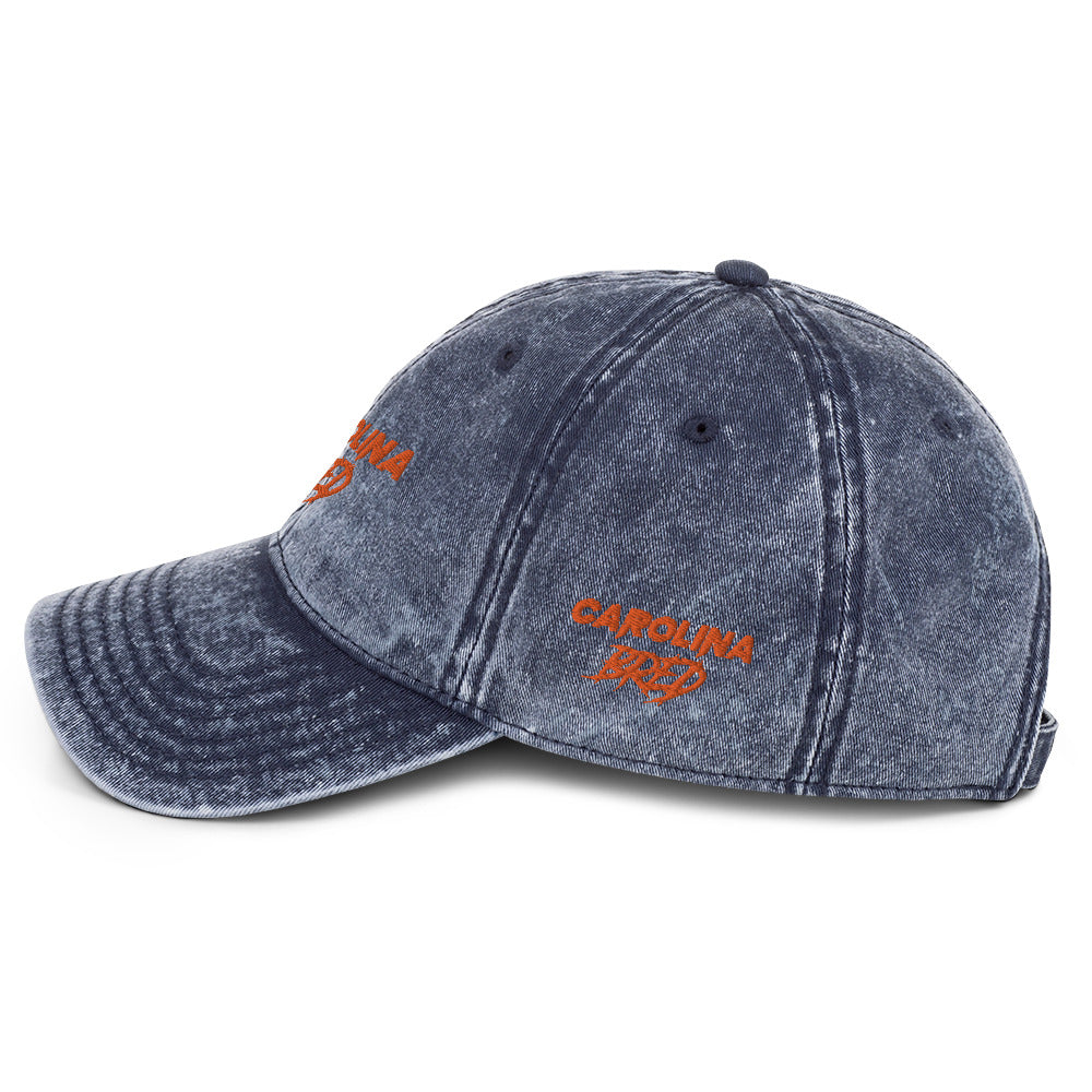 Carolina Bred - Orange Trim Vintage Twill Cap