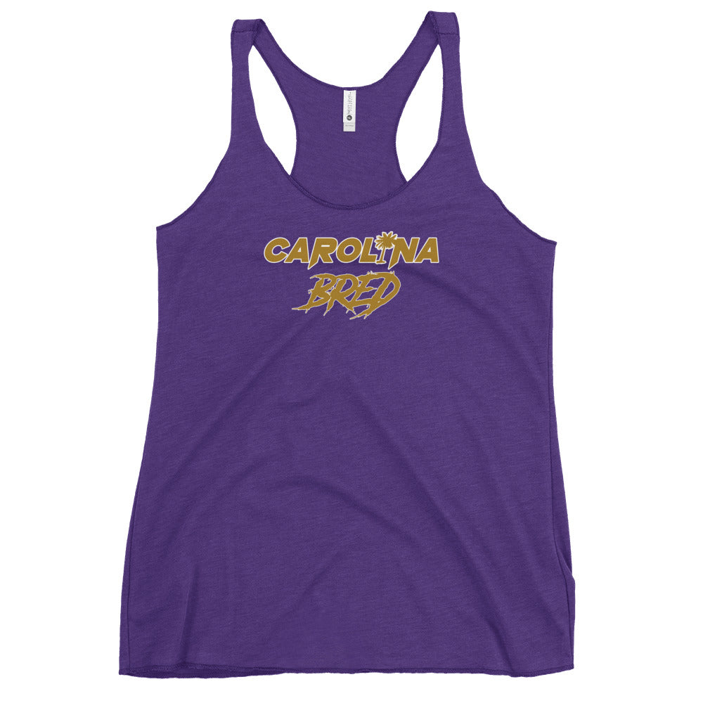Carolina Bred - Gold Scheme Lady Racerback Tank