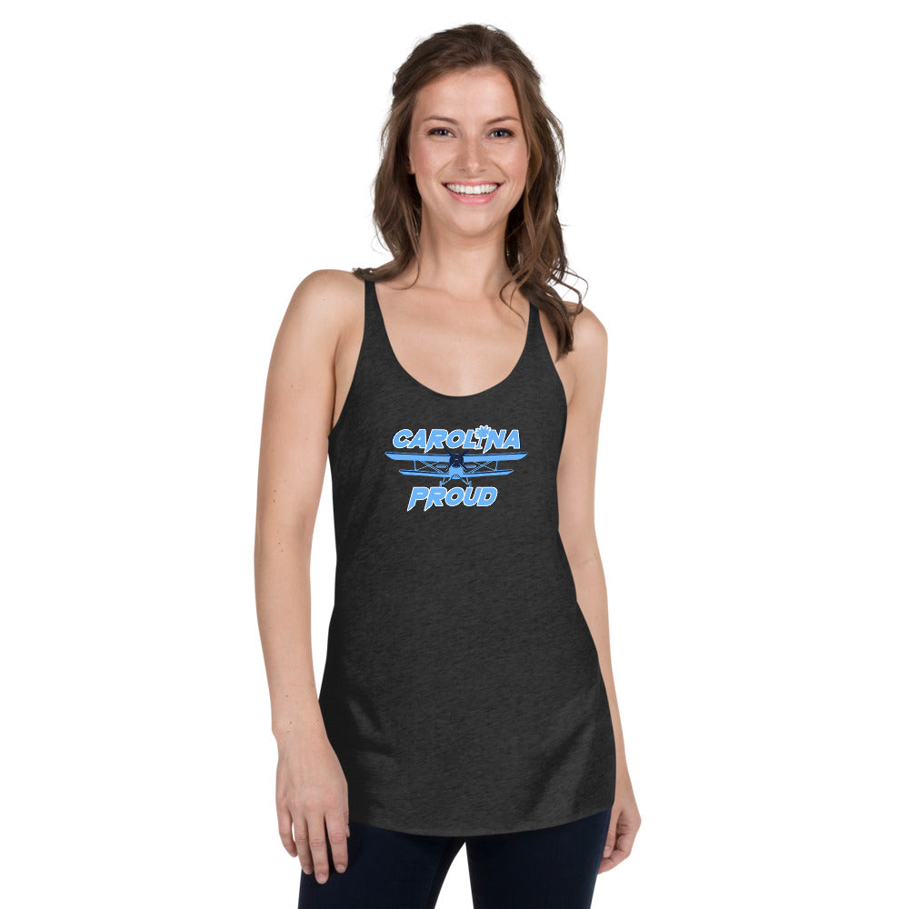 Carolina Proud - Blue Flight Lady Racerback Tank