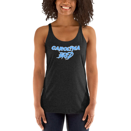 Carolina Bred - Light Blue Scheme Lady Racerback Tank