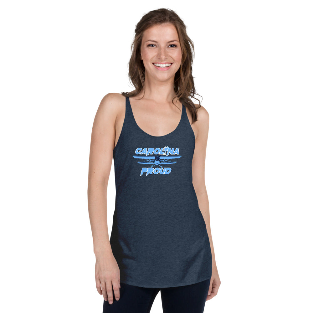 Carolina Proud - Blue Flight Lady Racerback Tank