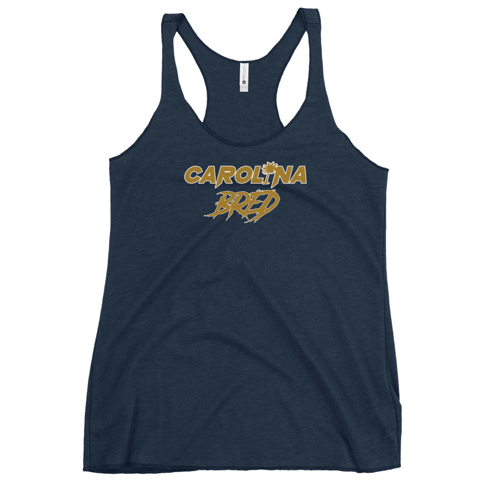 Carolina Bred - Gold Scheme Lady Racerback Tank