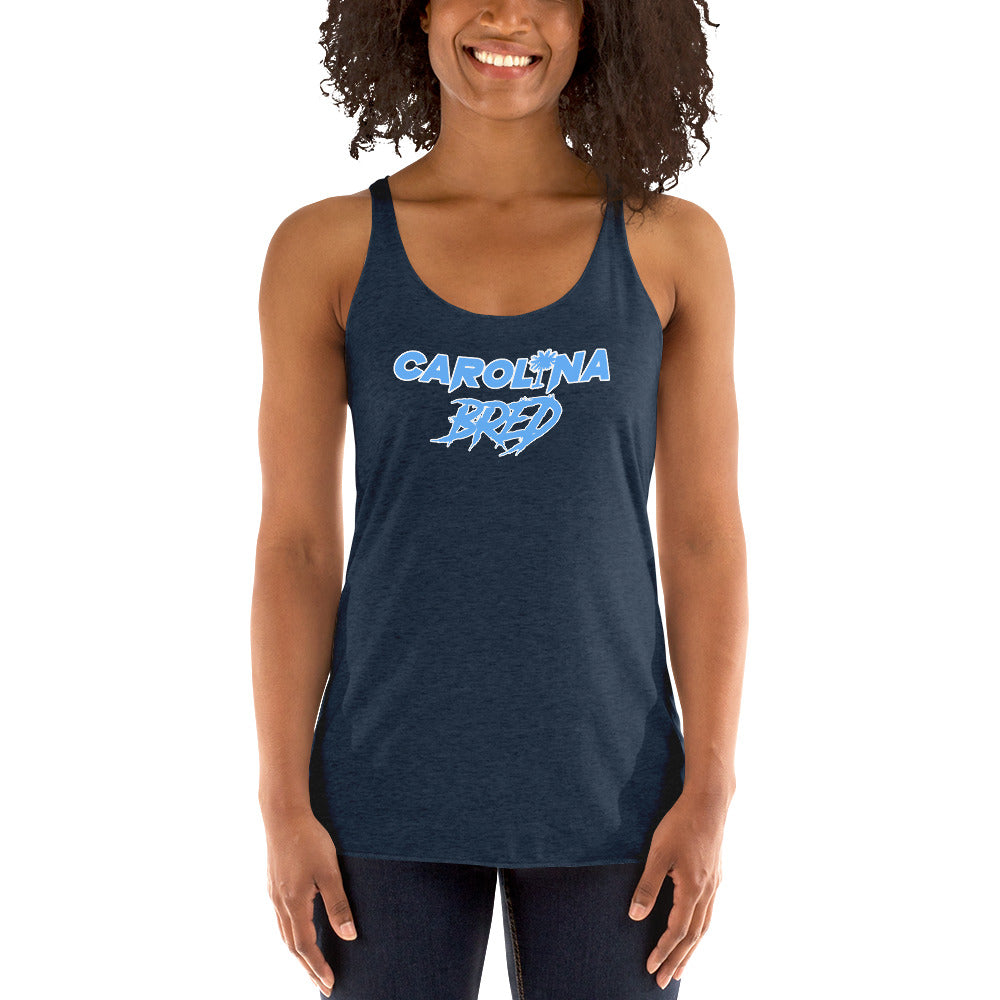 Carolina Bred - Light Blue Scheme Lady Racerback Tank