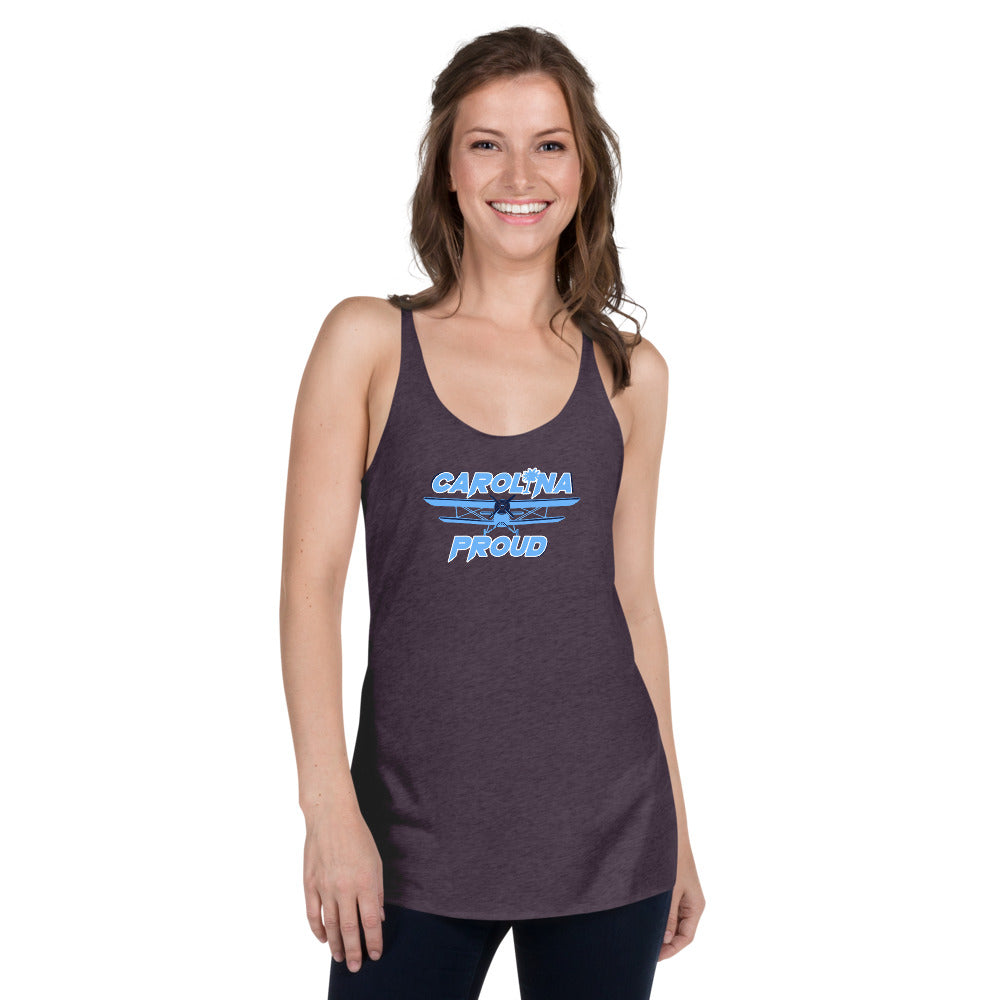 Carolina Proud - Blue Flight Lady Racerback Tank