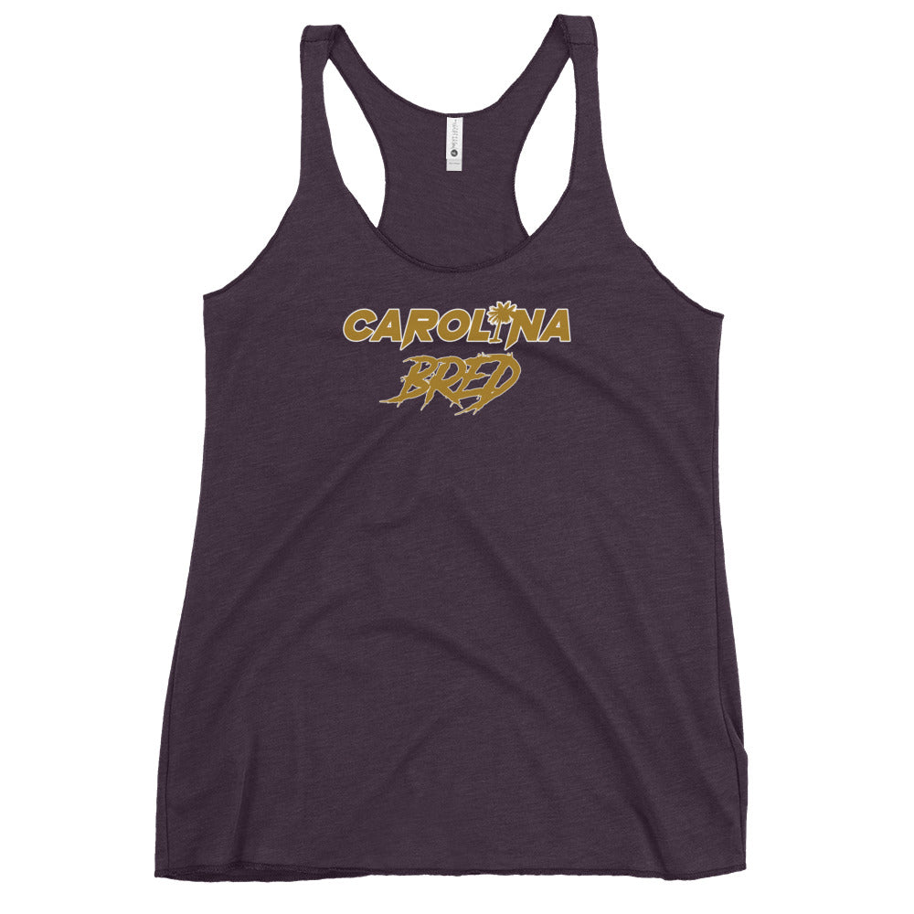 Carolina Bred - Gold Scheme Lady Racerback Tank