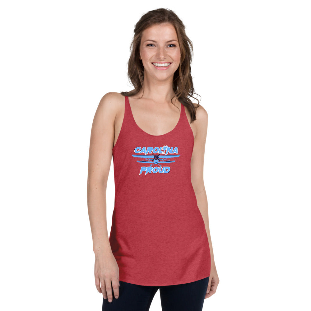 Carolina Proud - Blue Flight Lady Racerback Tank