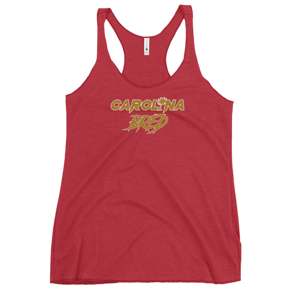 Carolina Bred - Gold Scheme Lady Racerback Tank