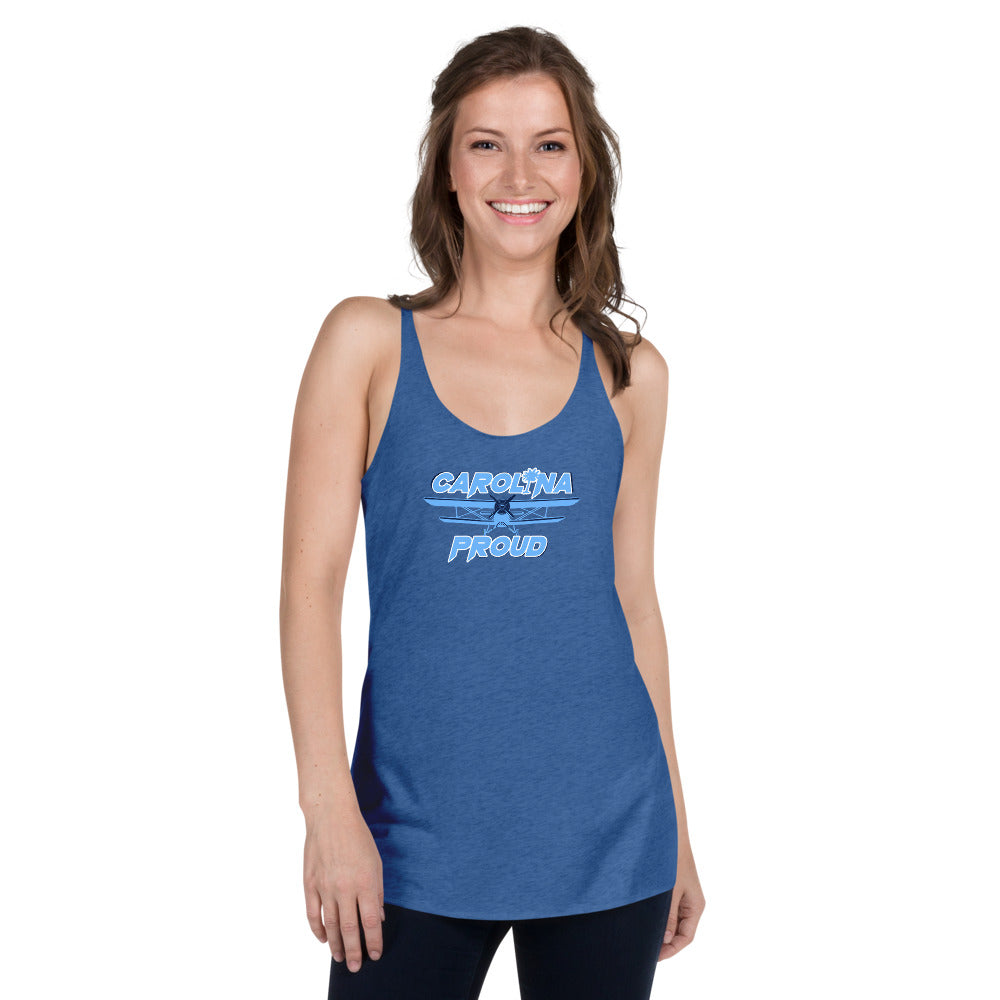 Carolina Proud - Blue Flight Lady Racerback Tank