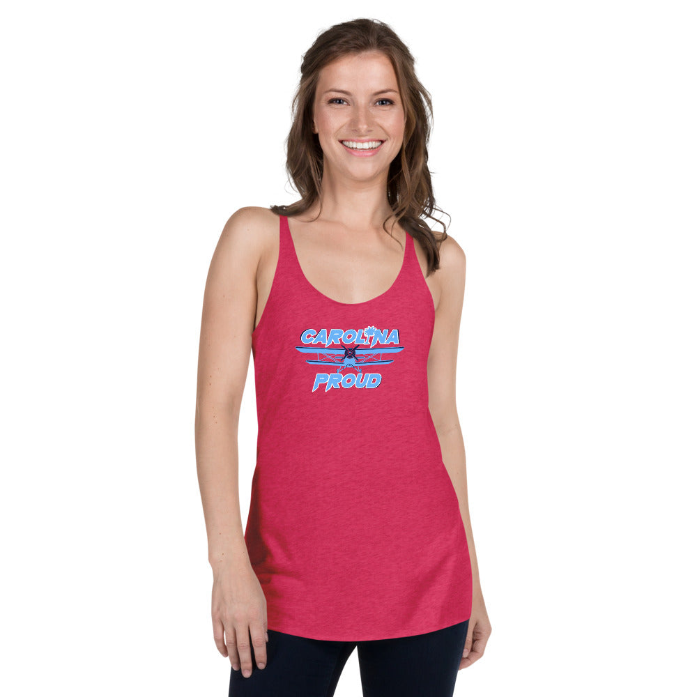 Carolina Proud - Blue Flight Lady Racerback Tank