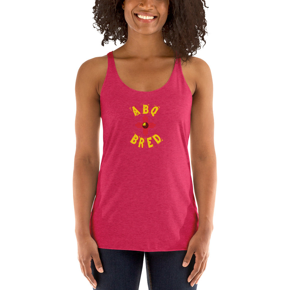 Albuquerque Bred -Lady Racerback Tank