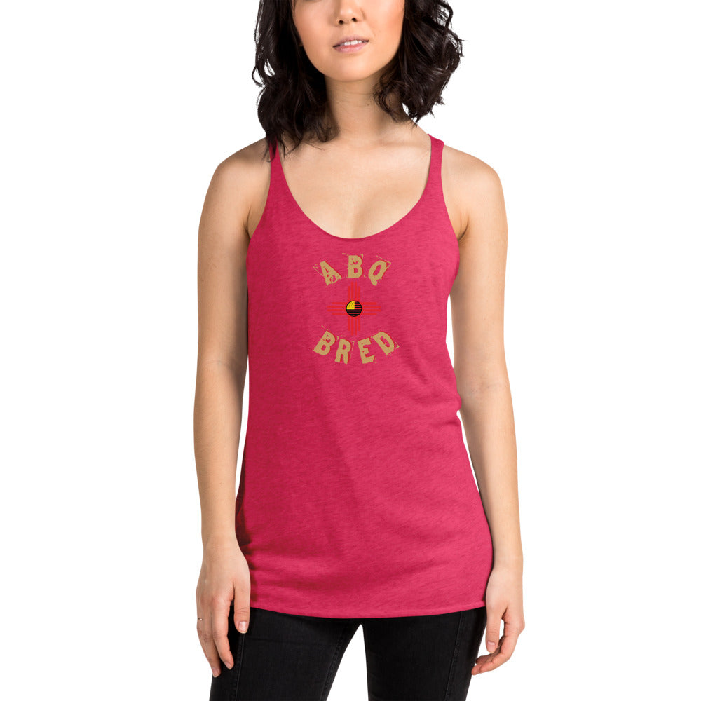 ABQ Bred - Tan Red Lady Racerback Tank