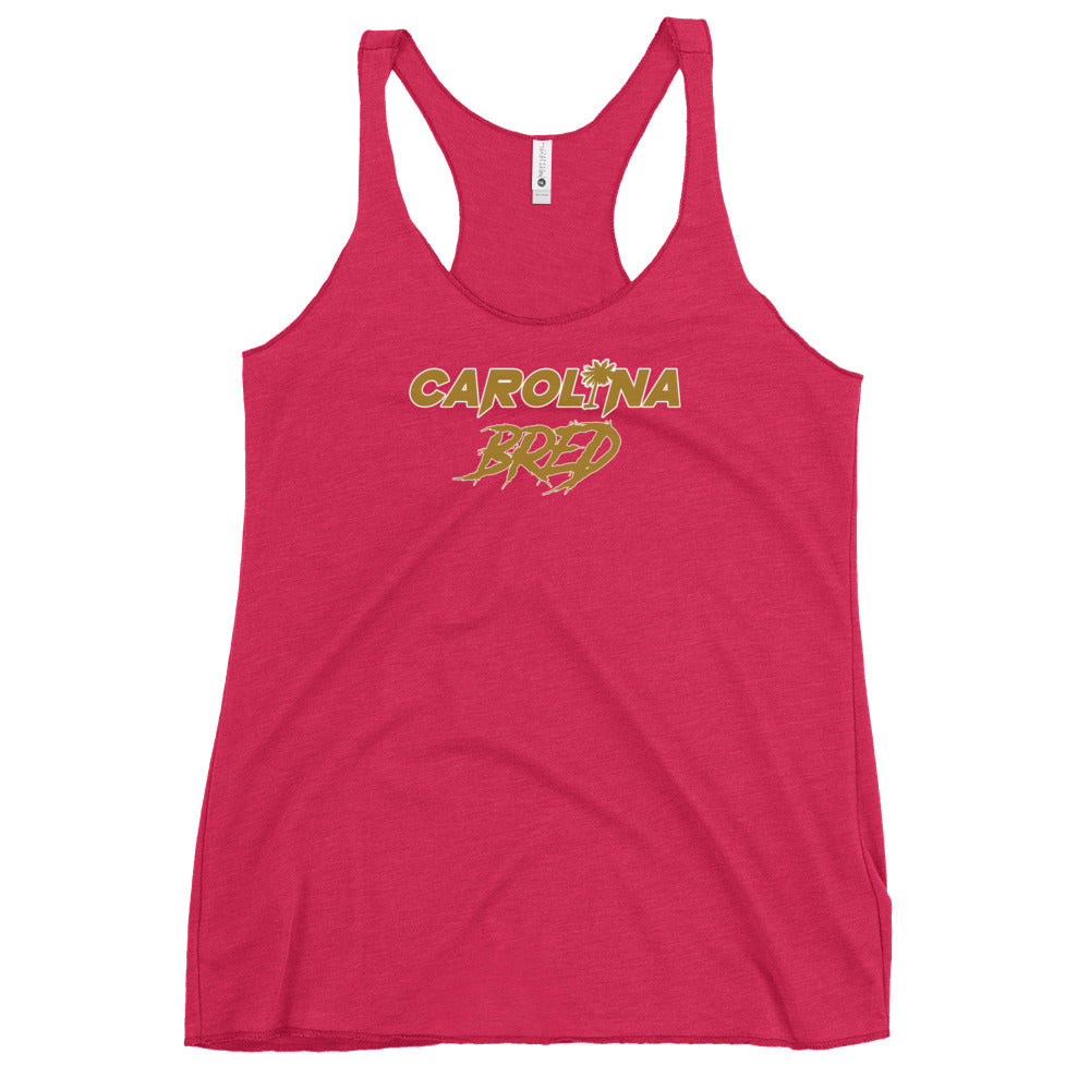 Carolina Bred - Gold Scheme Lady Racerback Tank